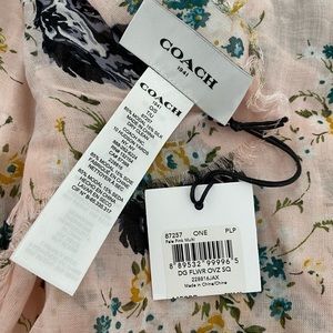 Brand new tags on coach scarf